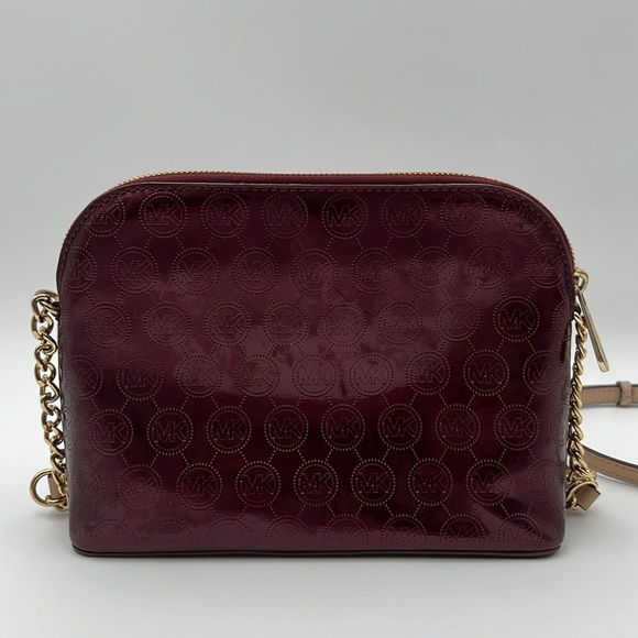 Michael Kors Saffiano Patent Leather Monogram Bag - Picture 3 of 12